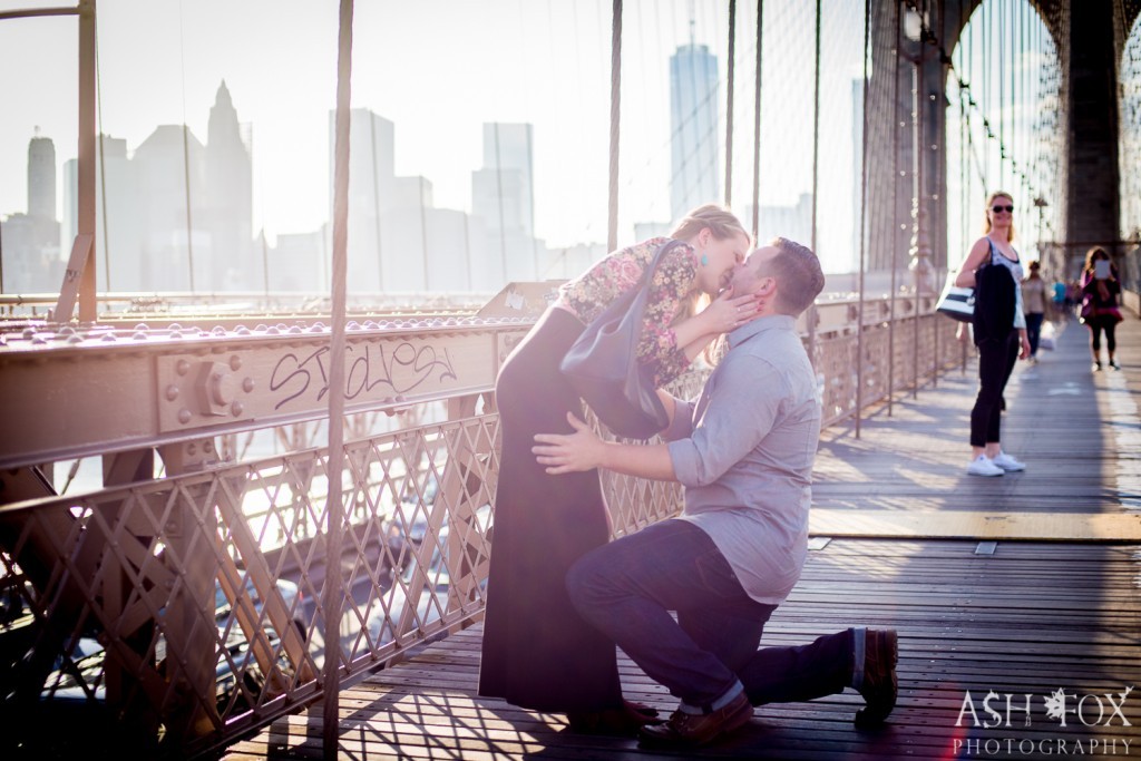 Brooklyn Bridge Proposal Engagement NYC New York Proposal Photographer Photography