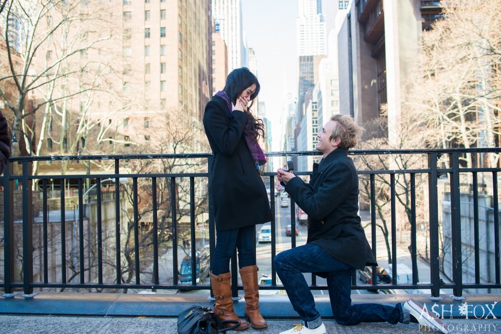 surprise marriage proposal tudor city