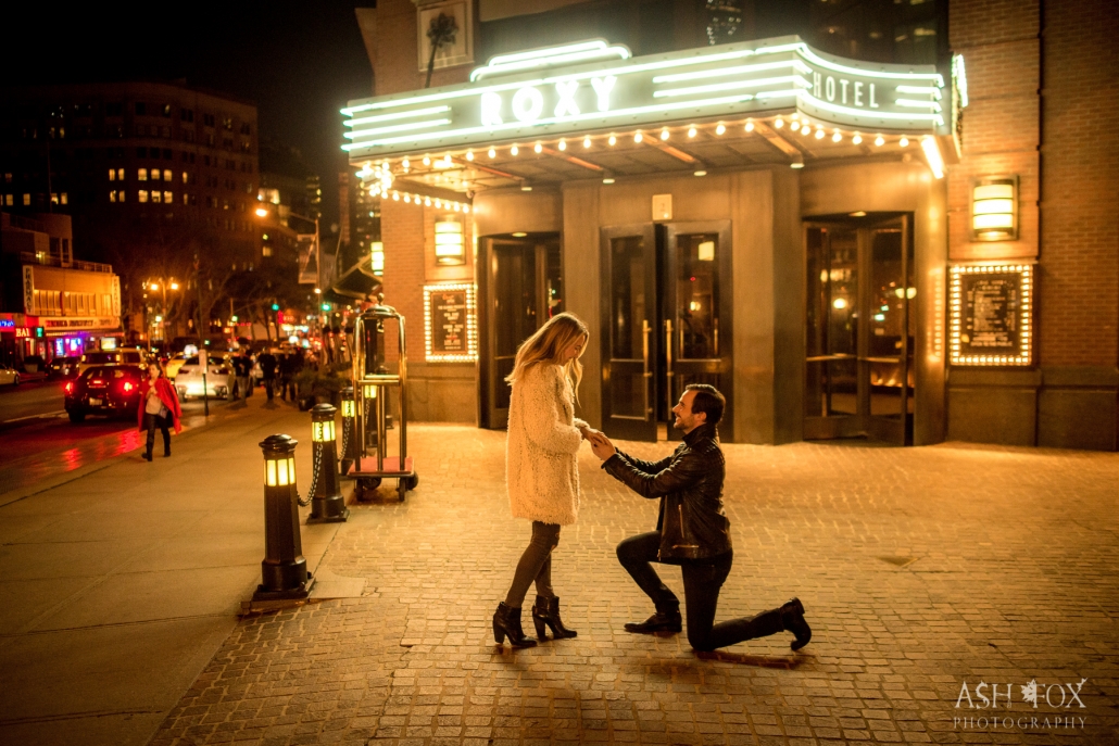 proposal at the roxy hotel